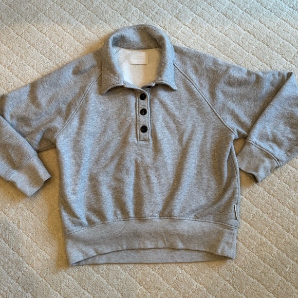 Citizens Of Humanity Tops - Citizens of Humanity Polo Gray Cozy Sweatshirt